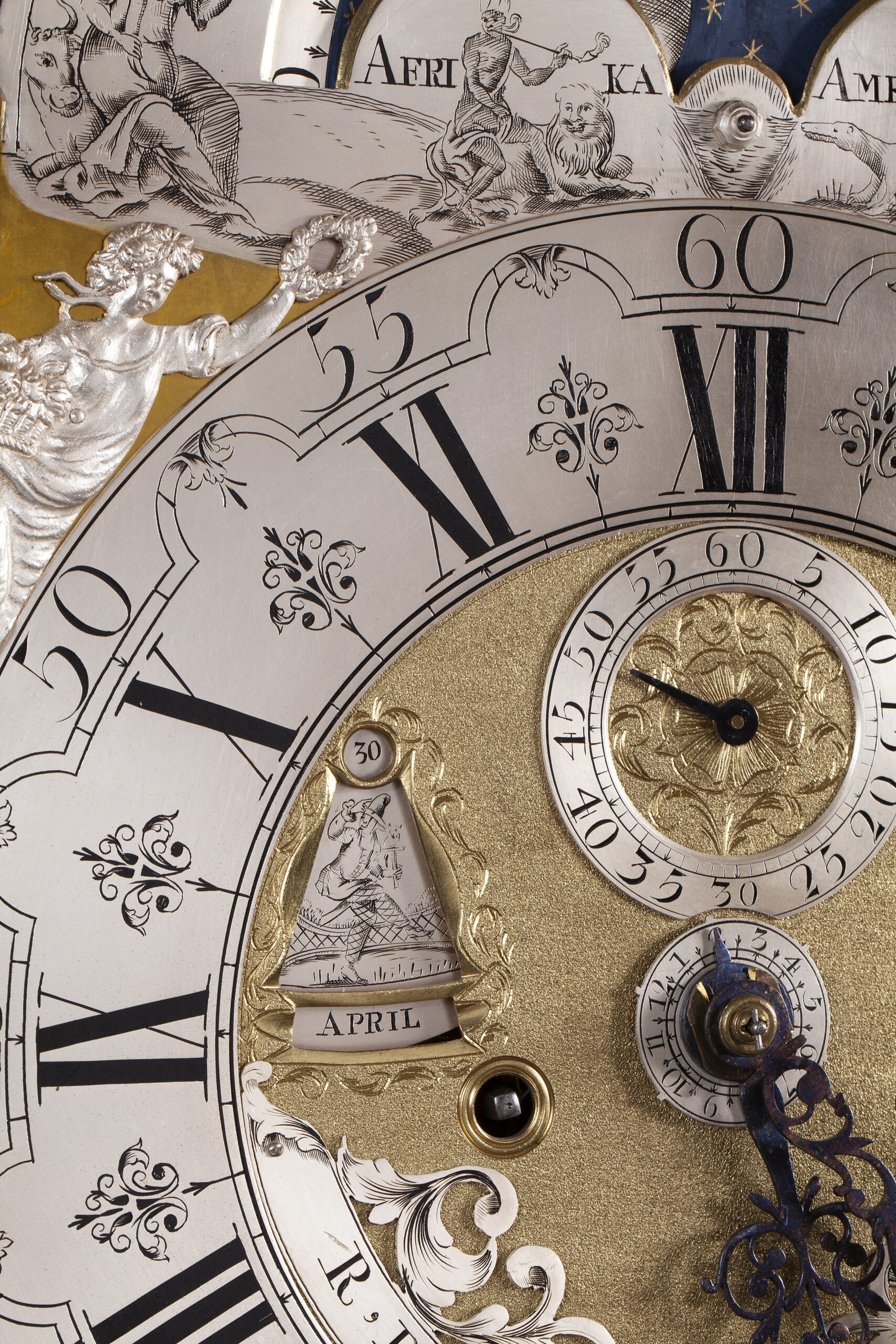 Ontmoedigen terrorisme Vul in Collectie antieke klokken, staande klok Dunster 18e eeuw
